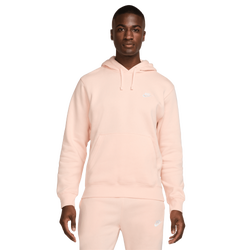 Uomo Hoodies - Nike Club - Washed Coral-Washed Coral-Whi